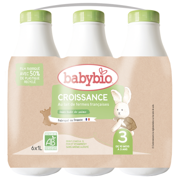 BABYBIO Primea 3 lait de croissance en poudre dès 10 mois 800g pas cher 