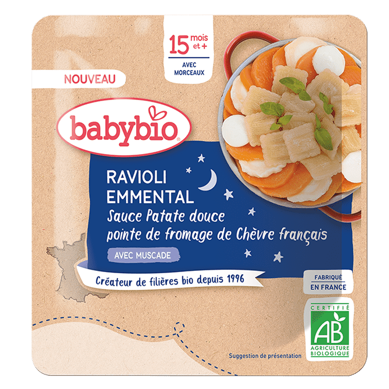 Ravioli Bebe Des 15 Mois Emmental Patate Douce Fromage