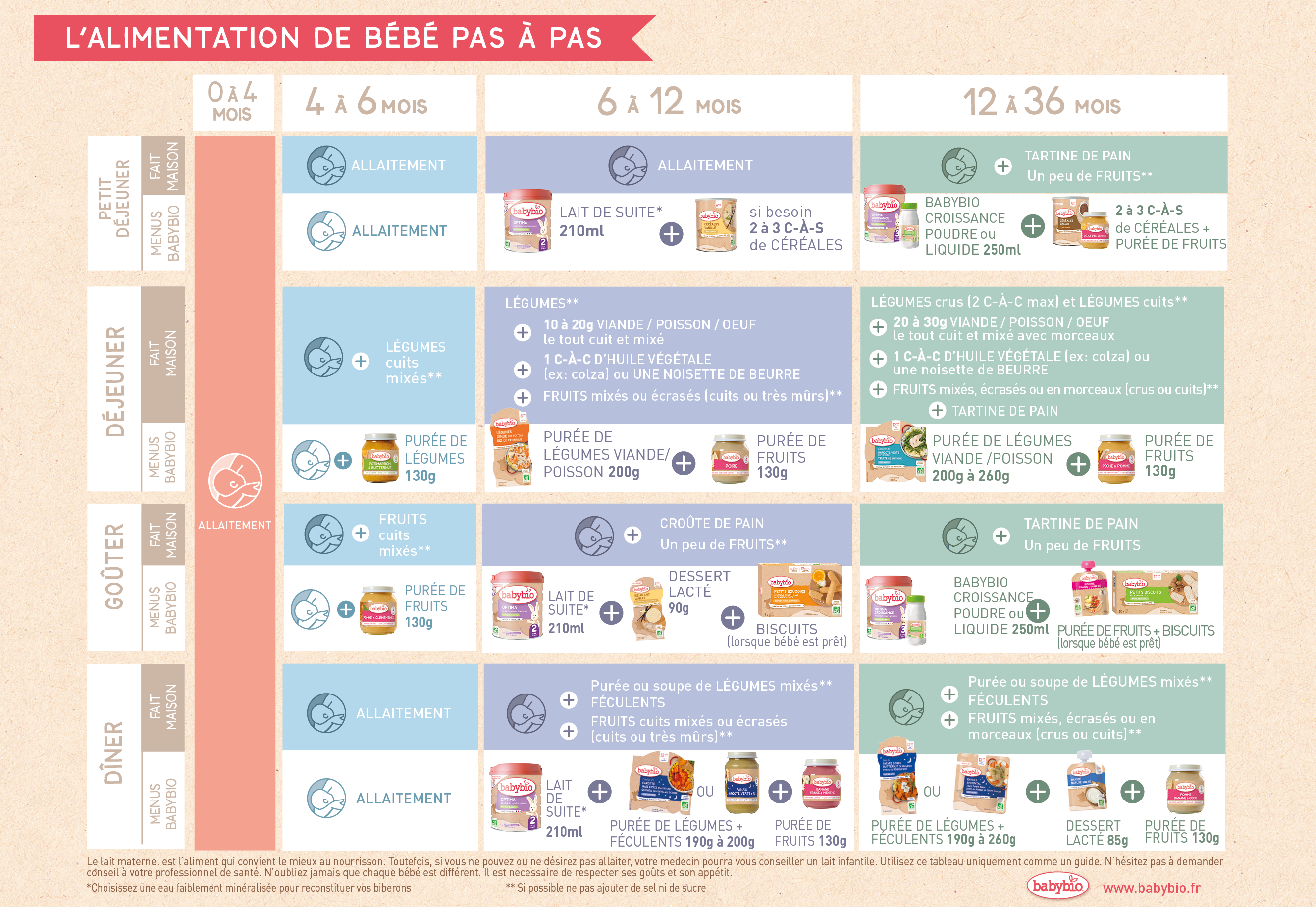 Alimentation complémentaire : Guide pour introduire les solides à votre bébé  - bebe heureux