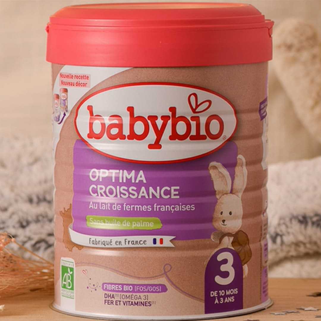 Babybio Optima lait Croissance 3 - De 10 à 36 mois - Agriculture bio